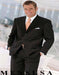 Dress To Impress Black & Gorgeous Pinstripe 3 Buttons Pinstripe Ultimate Wool & Tayloring