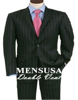 Double Vent Black Smoth Pinstripe 3 Buttons Men's Dress Business Premier Quality Italian Fabric Cheap Priced Business Suits Clearance Sale Super 140'S Wool