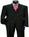 Black Super 150'S Wool Men's Cheap Priced Business Suits Clearance Sale Available In 2 Or 3 Buttons Style Regular Classic Cut Vented