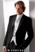 High Quality 3 buttons  Side Vented Super 120's poly~rayon Tuxedo + White Shirt+White Tie+White Vest