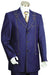 3 Button Blue Men's Suit