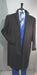Men's Dress Coat 3 Button Long Wool Blend Charcoal Color Full Length Overcoat