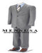 Double Vent Clowdy Light Gray Super 140'S Wool 3 Buttons Men'S Cheap Priced Business Suits Clearance Sale