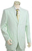 Men's 3 Buttons Suits For Men Style Comes in White lime mint