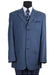Teal Blue 3 Button Suit Jacket And Pleated Pants - Antique Blue Suit