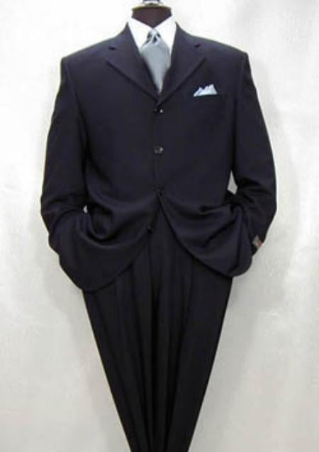 Tsk6 Darkest Dark Navy Blue Suit For Men Wool 3 Buttons Style Premier Quality Italian Fabric Men'S Suits LIQUID NAVY BLUE