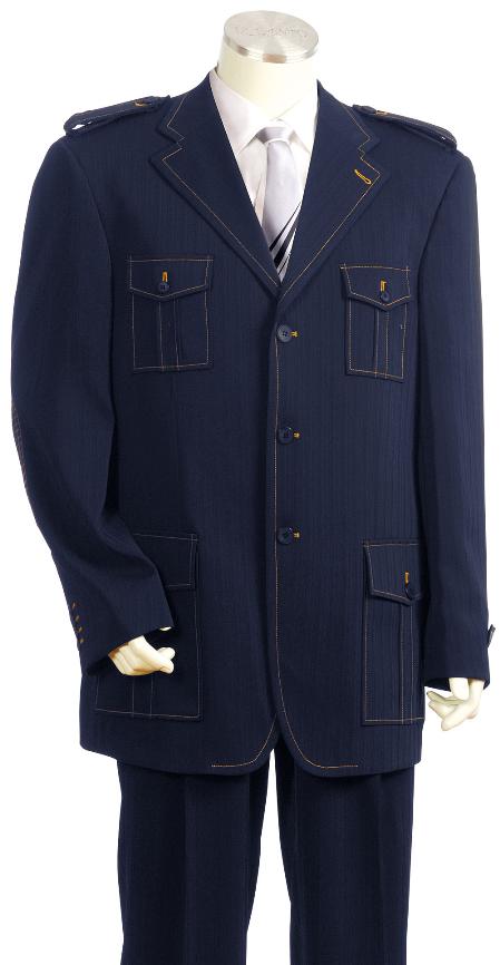 Safari Men's Rust Nailshead Military Pocket Cheap Priced Business Suits Clearance Sale