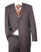 Three Buttons Style suit Dark Gray/Blue Super 150's  Rayon Viscose Italian Fabric Design (One Pleat)