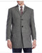 Three Quarters Length Gray Wool Men'S Dress Coat Men'S Carcoat ~ Designer Men'S Wool Men'S Peacoat Sale Long Jacket