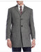 Three Quarters Length Gray Wool Men'S Dress Coat Men'S Carcoat ~ Designer Men'S Wool Men'S Peacoat Sale Long Jacket