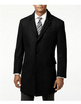 Three Quarters Length Men'S Dress Coat Black Wool Long Jacket Men'S Carcoat ~ Designer Men'S Wool Men'S Peacoat Sale