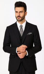 Three buttons Solid Black