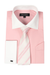Fashion Tie&Hanky French Cuff Style White Collar Two Toned Contrast Multi-Color Men'S Dress Shirt
