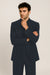 Tiglio Rosso Suit  - Classic Fit Athletic Cut 100% Wool Super 150s Italian Fabric Peak Lapel in Color Black