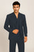 Tiglio Rosso Suit  - Classic Fit Athletic Cut 100% Wool Super 150s Italian Fabric Peak Lapel in Color Black