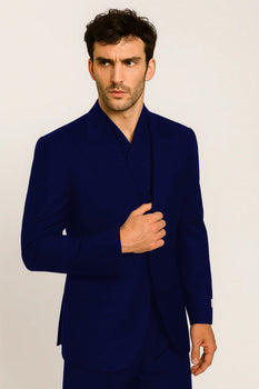 Tiglio Rosso Suit  - Classic Fit Athletic Cut 100% Wool Super 150s Italian Fabric Peak Lapel in Color Black