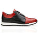 Belvedere Titan Calf & Crocodile Sneaker – Black & Red