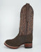 Los Altos Men's Nobuck Dark Tobacco Wide Square Toe Boot