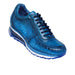 Belvedere Todd Ostrich Leg Sneaker – Ocean Blue