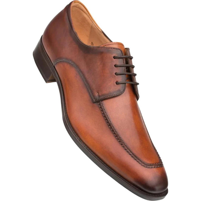 Mezlan Men's Coventry Apron-Toe Oxford Shoes – Dark Cognac Leather