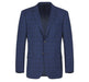 Renoir Clothing - Renoir Suit - Renoir Fashion - Performance 2-button Slim Fit Tonal Blue Windowpane  Renoir Suit