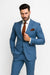 Tony Montana Suit Scarface Blue Suit - Vested Steel Blue Suit