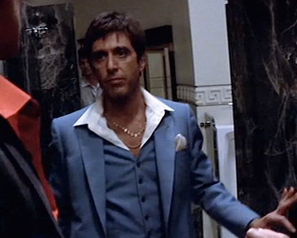 Tony Montana Suit Scarface Blue Suit