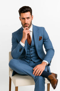 Tony Montana Suit Scarface Blue Suit