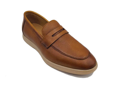 Carrucci Tumble Calfskin Penny Loafer