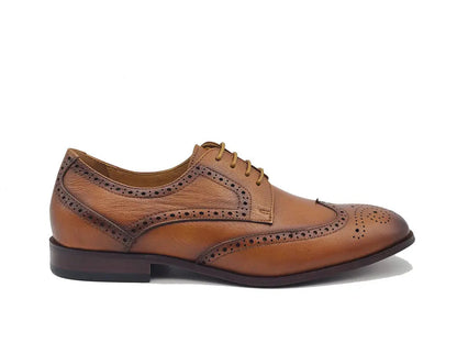 Carrucci Tumbled Leather Blucher style Oxford with Flex Sole