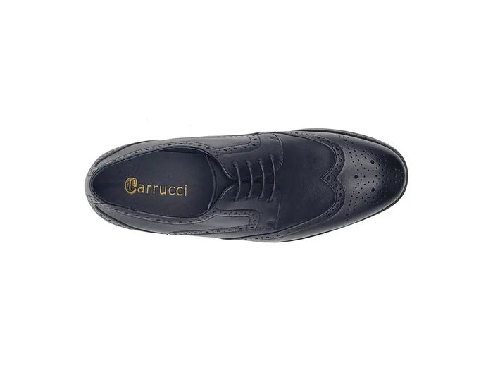 Carrucci Tumbled Leather Blucher style Oxford with Flex Sole