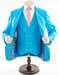 Turquoise 3-Piece Slim-Fit Suit