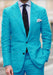 Turquoise Linen Suit - Light Blue Linen Suit - Aqua Tiffany Color
