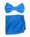 Velvet Bowtie with Hanky Turquoise