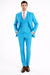 Turquoise 3-Piece Slim-Fit Suit