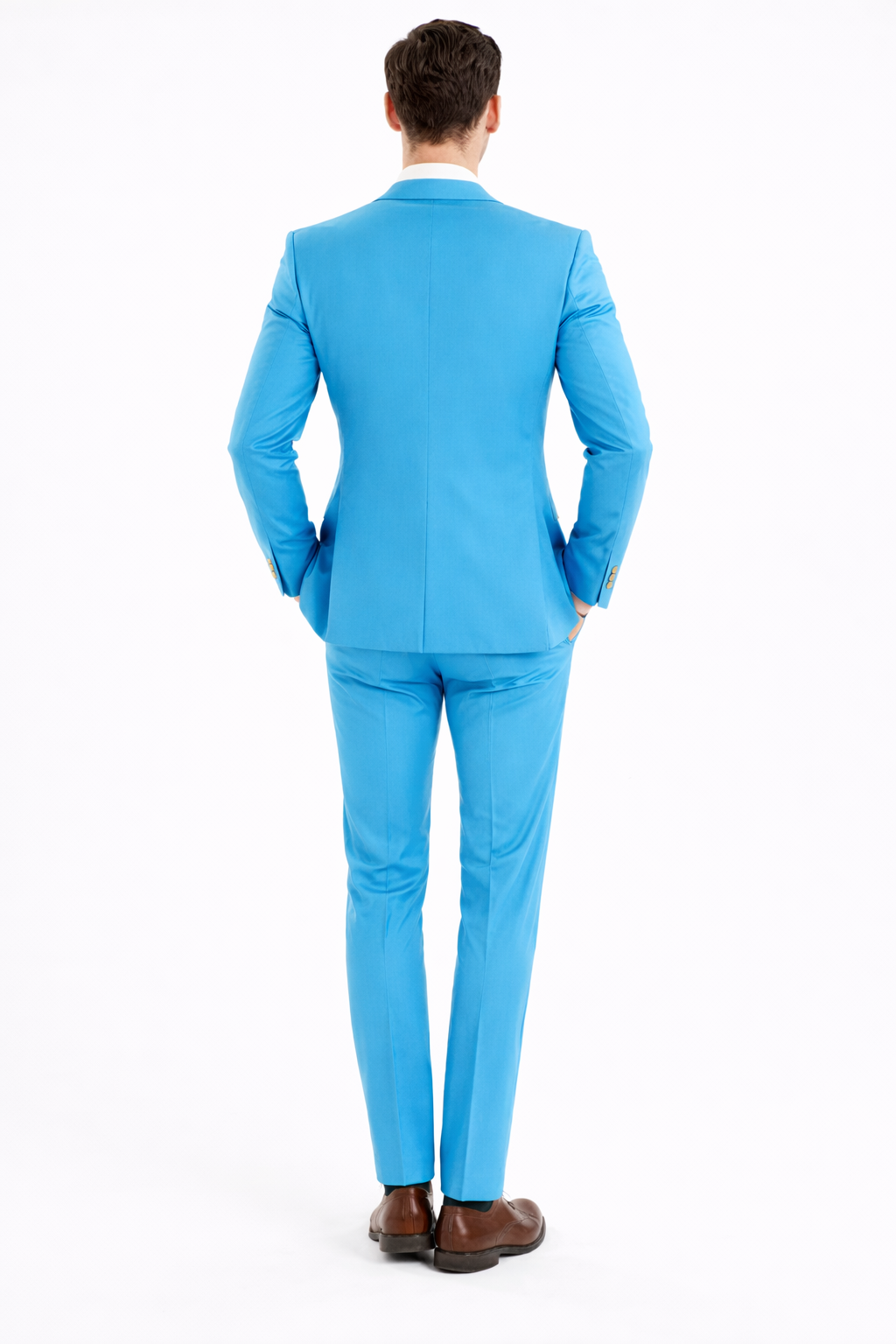 Turquoise 3-Piece Slim-Fit Suit