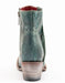 Ferrini Women's Fringe Round Toe Ankle Boots Handcrafted - Turquoise