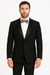 Tux Men'S Tuxedo Shawl Collor Super 120'S Suit + Shirt + Any Color Bow Tie - 100% Percent Wool Fabric Suit - Worsted Wool Business Suit