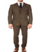 Tweed 3 Piece Suit - Tweed Wedding Suit Mens Cognac One Chest Pocket Super Slim Fit Jacket Designer Cheap Priced Men'S Slim Fitted Suit - Skinny Fit Suits