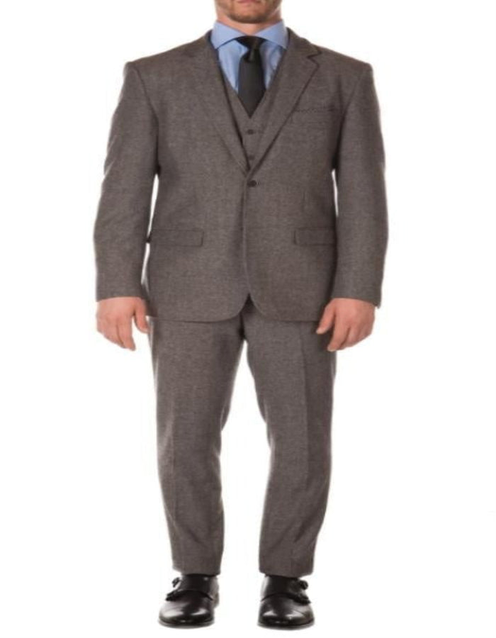 Tweed 3 Piece Suit - Tweed Wedding Suit Mens Grey Peaky Blinders Fashion Clothing Suits