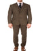 Tweed 3 Piece Suit - Tweed Wedding Suits Mens Cognac One Chest Pocket Super Slim Fit Jacket Designer Cheap Priced Men'S Slim Fitted Suit - Skinny Fit Suits