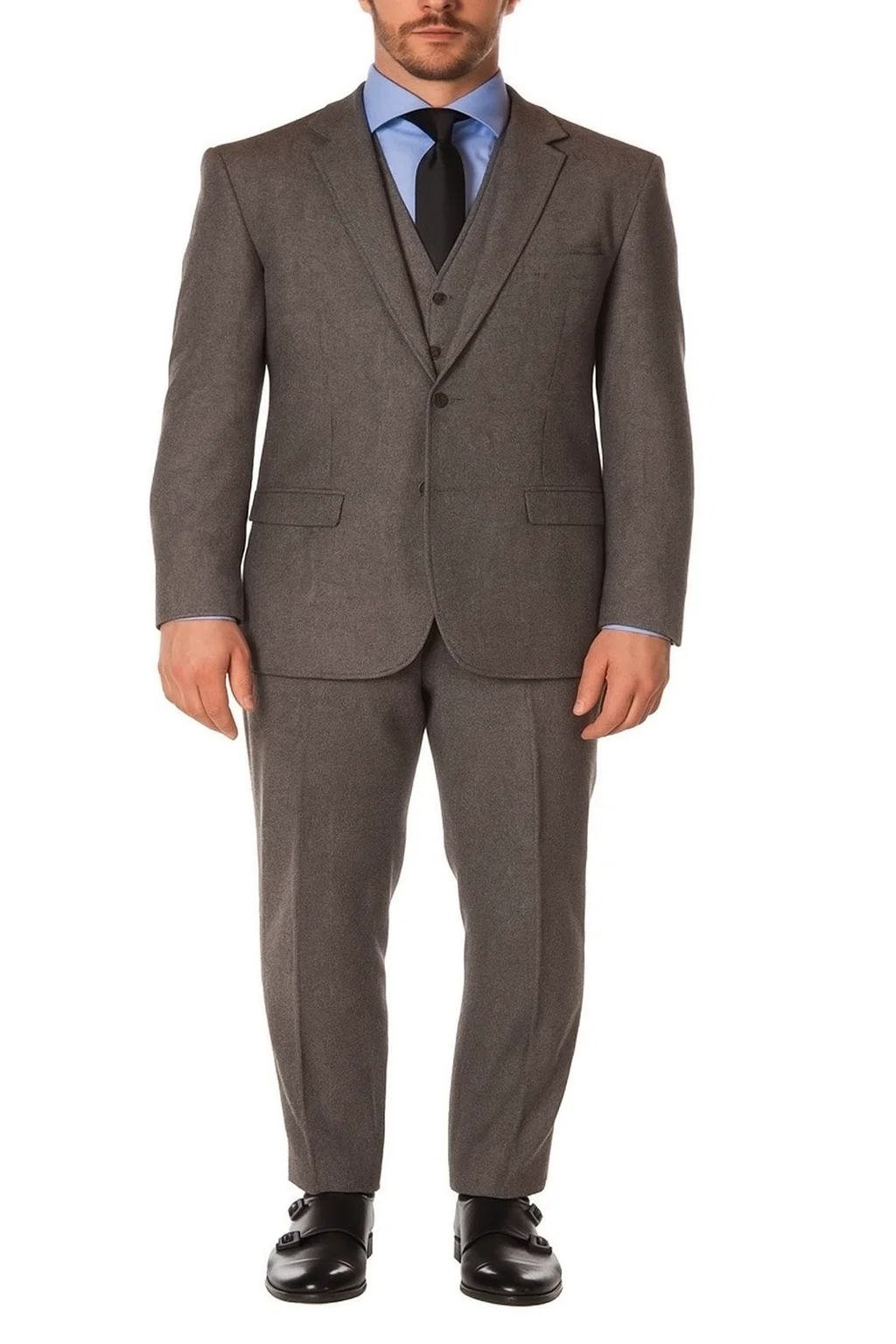 Tweed 3 Piece Suit - Tweed Wedding Suit Mens Grey Matching Super Slim Pant With Unhemmed Bottoms Designer Cheap Priced Men'S Slim Fitted Suit - Skinny Fit Suit