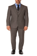 Tweed 3 Piece Suit - Tweed Wedding Suit Mens Grey Matching Super Slim Pant With Unhemmed Bottoms Designer Cheap Priced Men'S Slim Fitted Suit - Skinny Fit Suit