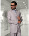 Statement Confidence Men's Ash Grey 2 Button Modern Fit Suits Wool Fine Brands Best Italian Style Cut Suits