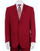 Men's Vitali  Authentic 2 Button Red Slim Fit Suit