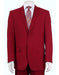 Men's Vitali  Authentic 2 Button Red Slim Fit Suit