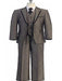 Boy's 5 Piece Beige Two Button Trimmed Vested Suit