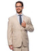 Brand: Caravelli Collezione Suit - Caravelli Suit - Caravelli italy Caravelli Men's 2 Button Double Vent Beige 3-piece Vested Suit