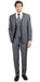 Men's 2 Button Birdseye Grey Three Piece TR Blend Suit