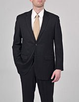 Brand: Caravelli Collezione Suit - Caravelli Suit - Caravelli italy Caravelli Men's Black Classic Fit 2 Button Notch Collar Suit